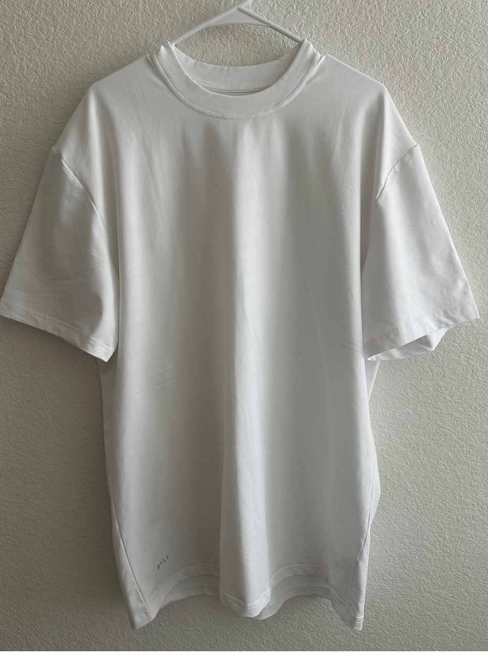 BYLT Basics White Lux Box Tee Large